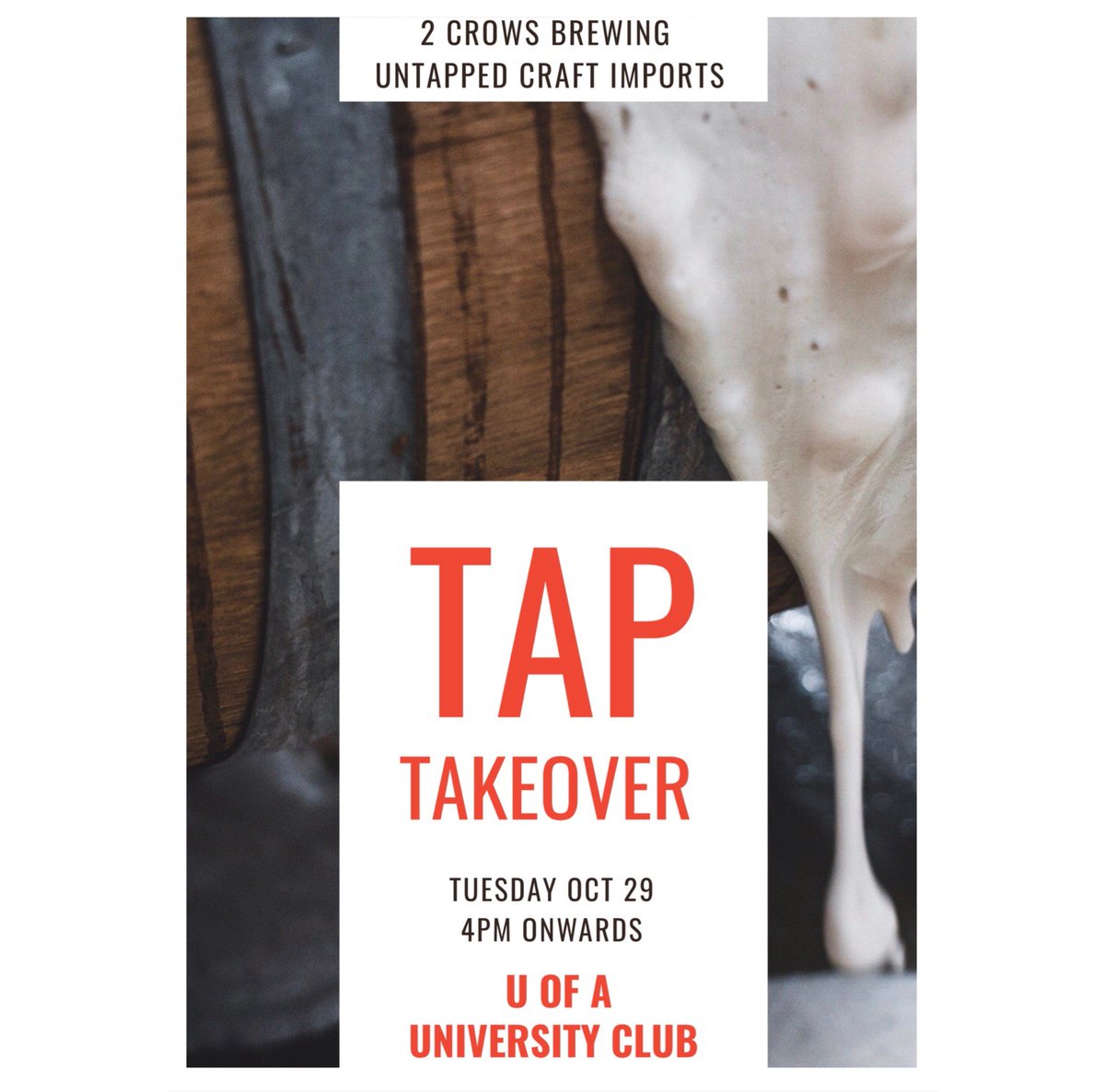 Tonight is the 2 Crows Tap Takeover!
#edmonton #craftbeer