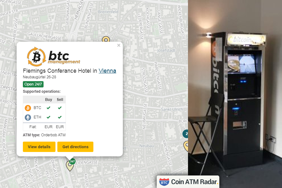 CoinATMRadar's tweet photo. Latest installed #OrderbobATM #bitcoin machine at Flemings Conferance Hotel in #Vienna π¦πΉ. Operated by #BTCManagementGmbh. Supported coins: #BTC, #ETH
https://t.co/Jj4tRaIhVC https://t.co/VdD6SYlKnQ
