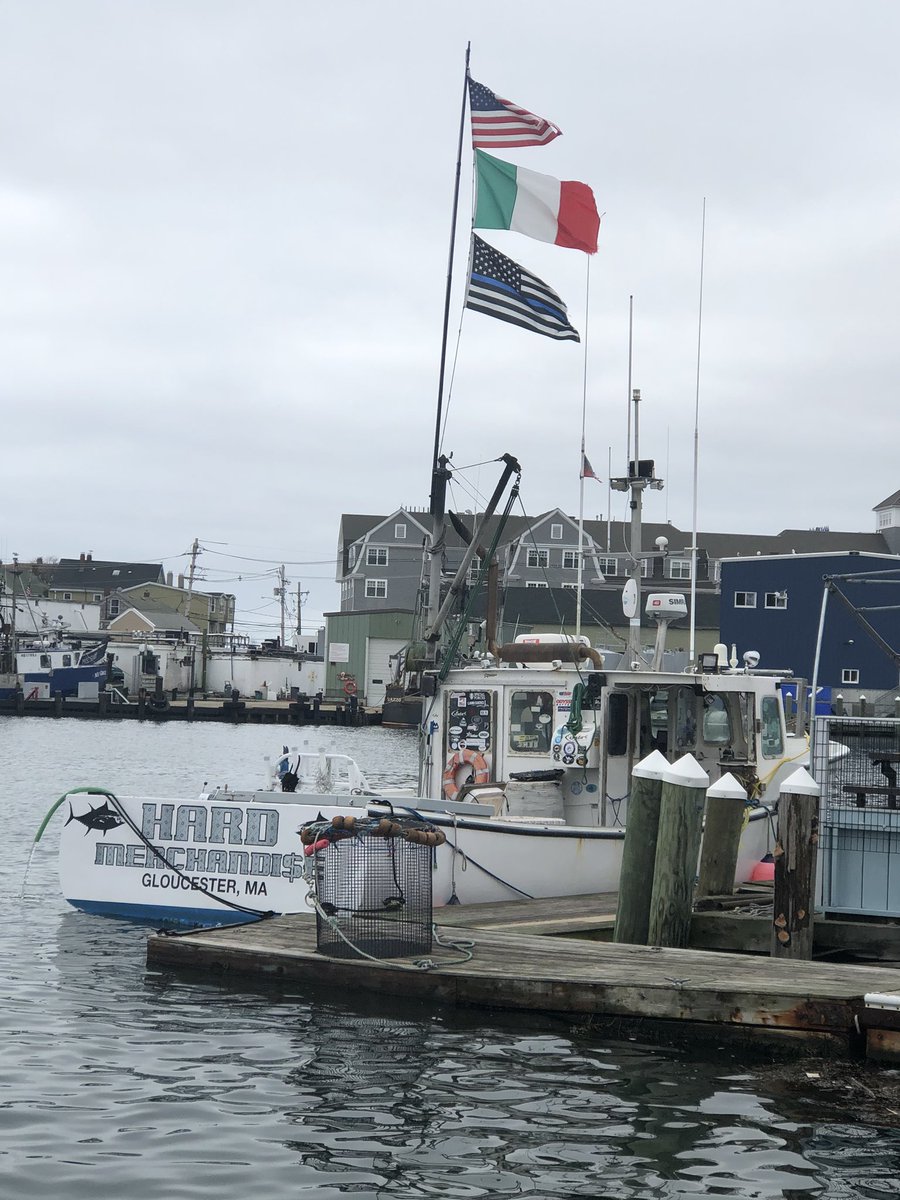 3butch's tweet photo. Drove all the way to Gloucester to say hi to @CaptMarciano.....found The Merch but no Dave! We did catch a glimpse of @HardMerchJoe though! https://t.co/aRDJkE5QHO