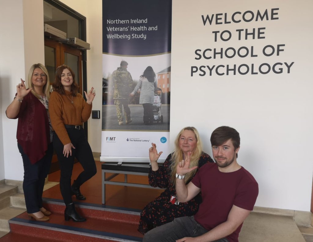 Today marks 25yrs since the first #TheNationalLottery draw <a href="/TNLUK/">The National Lottery</a>. Our study on <a href="/NIVeteranStudy/">NI Veteran Study</a> was funded by <a href="/FiMTrust/">Forces in Mind Trust</a>, which was set up with an endowment from the Lottery Fund. We’re sharing our #NationalLottery25 selfie as a #thankyou to lottery players - #research <a href="/QUBPsych/">QUB - School of Psychology</a>