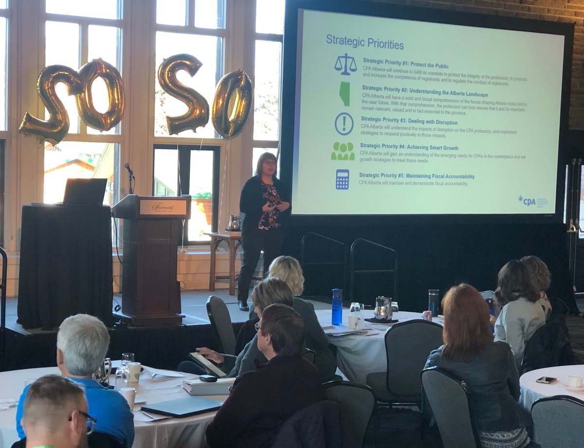 CPA_AB's tweet photo. Today our CEO Rachel Miller FCPA, FCA is speaking to attendees of the 20th Annual #CPA Forum North Conference in #Jasper #CPAproud #CPAAlberta https://t.co/mUzuHJyOvK