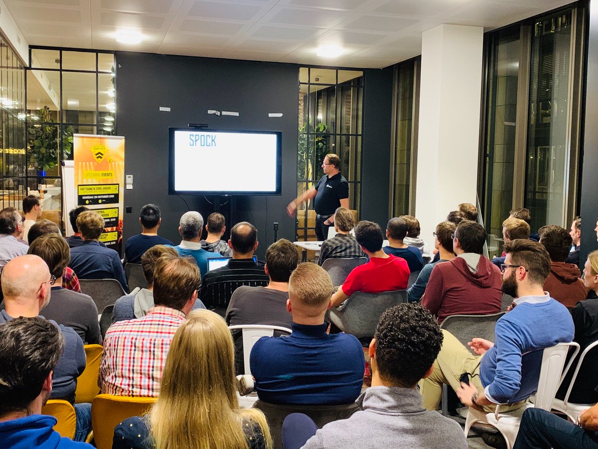 BoschJava's tweet image. Meetup starting with Coen Jansen with his talk about Spock!