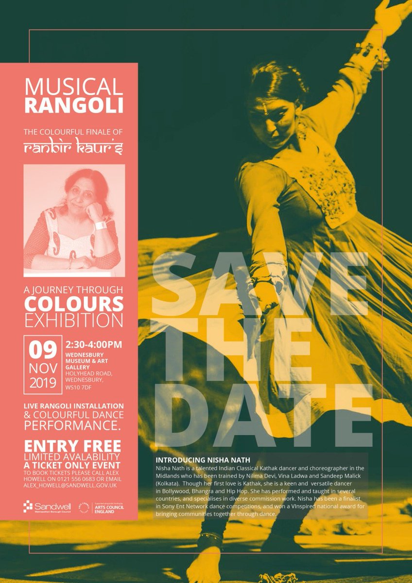 SAVE THE DATE! My Exhibition Finale - Saturday 9th Nov. 2:30-4:00pm @ Wednesbury Museum &amp; Art Gallery. FREE EVENT - Limited ticket availability to book tickets please call Alex Howell on 0121 556 0683 or email alex-howell@sandwell.gov.uk