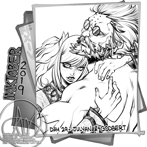 karnizarchada's tweet photo. 🖊 #INKTOBER 2019 🖊
Theme: Favorite #FinalFantasyXIV Characters
Day 29 #Julyan &amp; #Godbert ♥
[tools: pilot ballpoint pen on animation paper]
#TraditionalArt #INKTOBER2019 #FFXIV https://t.co/4TsVCzBMGd