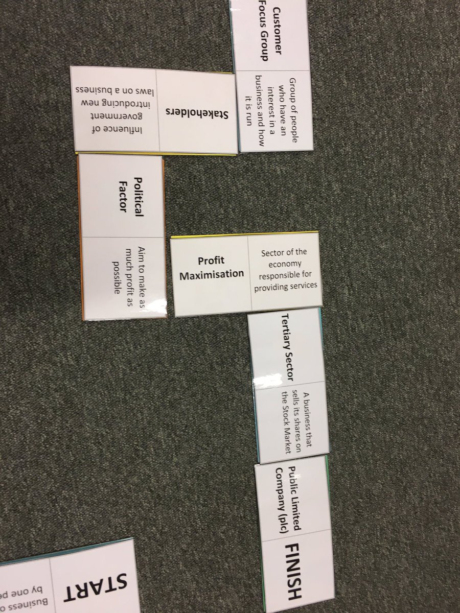 Think I’ve got a little carried away with my N5 Bus Man Understanding Business giant dominoes 😂 #revision #addictedtolaminating #engaginglearners