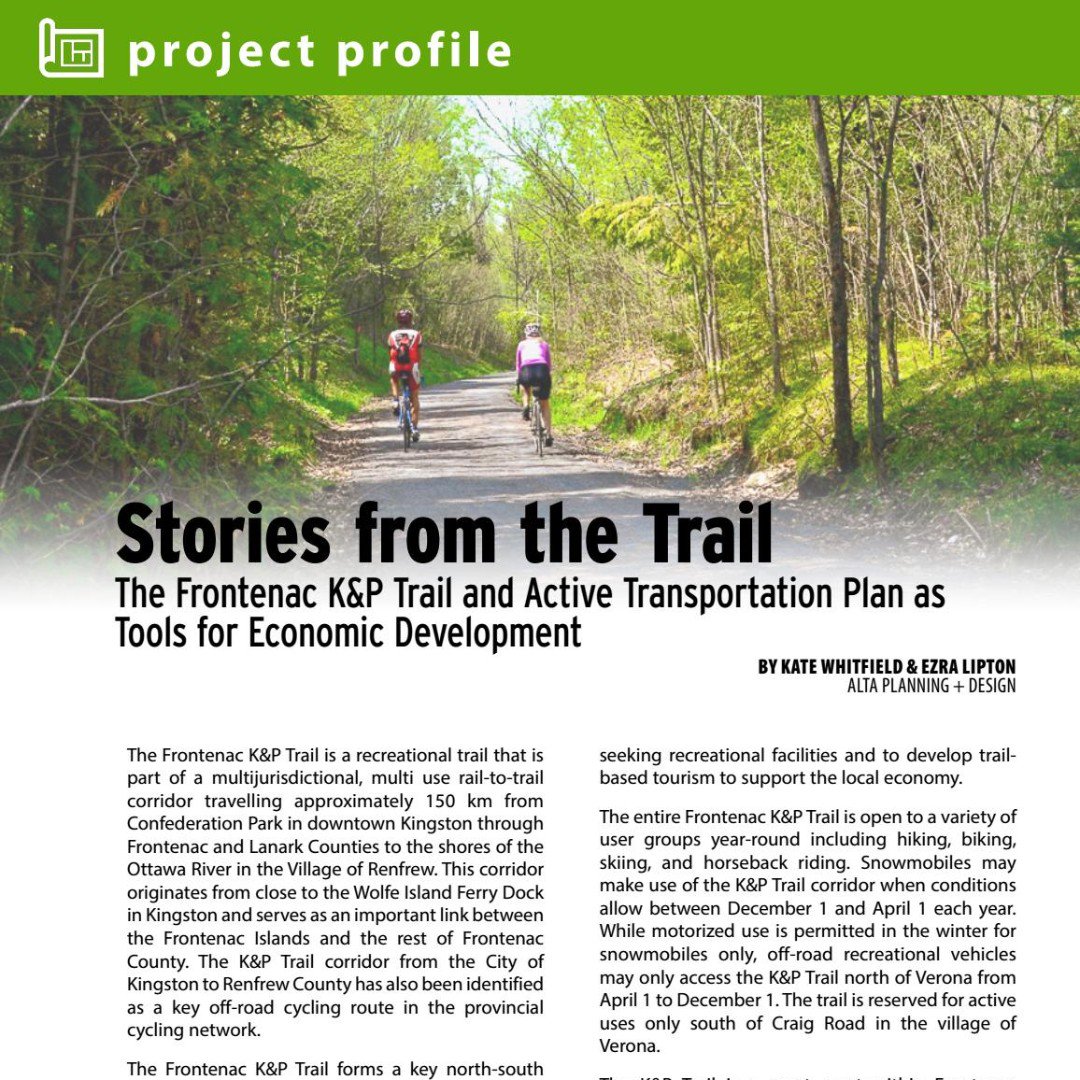 itecanada's tweet photo. Communities of all sizes can make strategic investments in #ActiveTransportation. Check out this project profile of @FrontenacCounty by @whitfieldk8 and @ezralipton of @altaplanning full of resources for #activetranspo in small &amp; rural communities 📖>https://t.co/5qLJ9MhrPp https://t.co/0eC89Srwe5