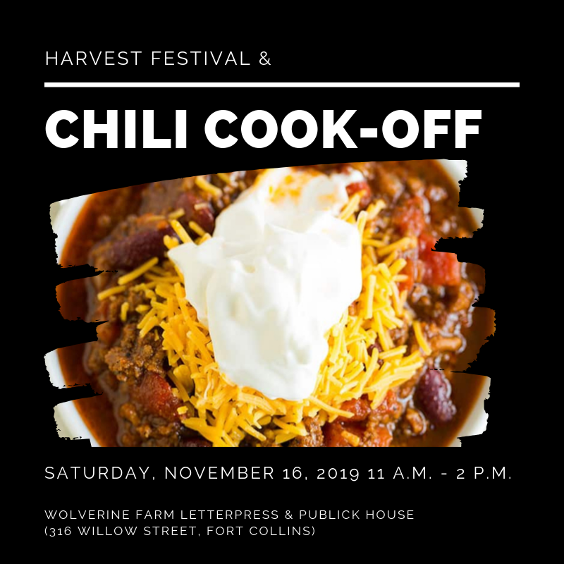 JLFortCollins's tweet photo. Junior League of Fort Collins presents the inaugural Harvest Festival &amp; Chili Cook-Off! Celebrate the fall season with us at this family-friendly event. Tickets are available for advance purchase at https://t.co/2M43VBwZ2m. https://t.co/VBNWmOi7QN