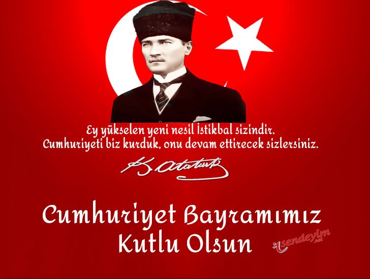 #CumhiyetBayramı ATAM İzindeyiz !!! ❤❤❤
