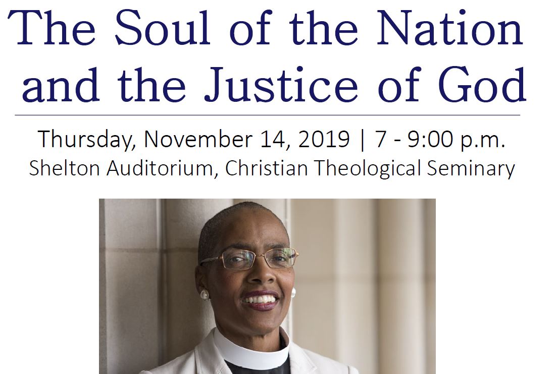 IUCSRES's tweet image. Don't miss "The Soul of a Nation and the Justice of God" with the esteemed Rev. Dr. Kelly Brown Douglas Thursday evening Nov. 14th @CTS_Indy Hear about the most difficult issues facing Americans as we approach 2020 elections. @IUCSRES @csraac @IndyEpiscopal