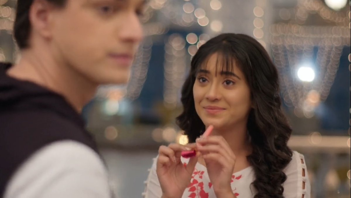 If he's prayed every year for her to wish him somehow, she has waited just as desperately to make that happen.5 years of missing this day & celebrating it unnoticed has culminated to this moment - watching him be wished by his family - & she can't help but smile. #yrkkh  #kaira