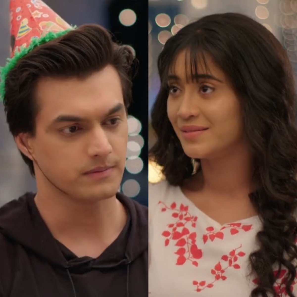 Not as special as a hug, yet not as incomplete as a verbal wish -  #Kaira settle on a handshake - wondering how things became so awkward & formal between themThey, who couldn't stay a moment apart, were now trying to express their love with the gentle squeeze of the hand #yrkkh