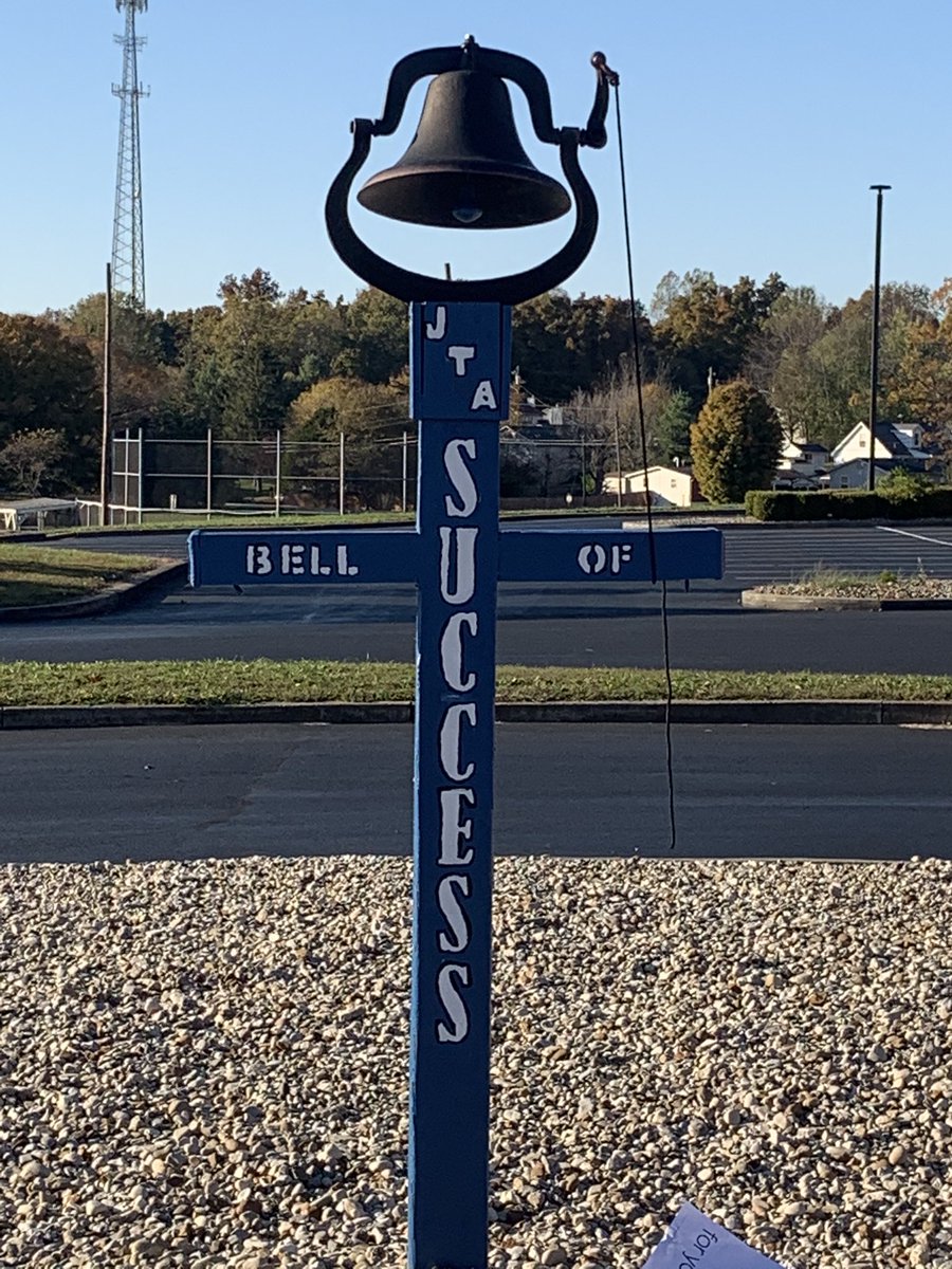 JtaPrincipal's tweet photo. Coming soon JTA Bell of Success! Inaugural ringing of the bell will be Friday. We will be honoring the great donor/volunteer, cancer survivor, awesome students and a faculty member. #BellOfSuccess #JTAStrongerTogether https://t.co/rvwUcQKQwn