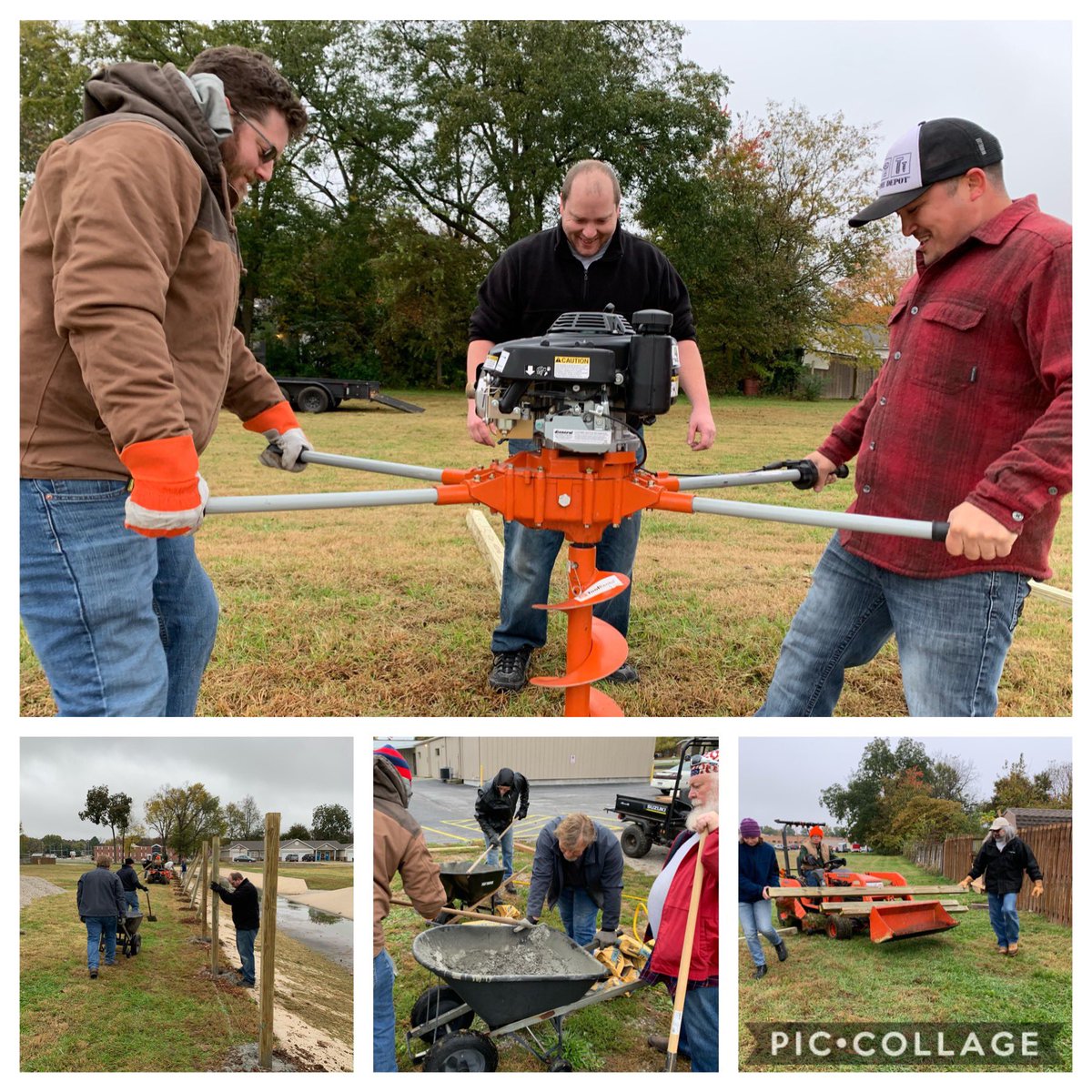 GandySteven's tweet photo. Day 1 of 8445 Rogers AR COS Event @ the American Legion is in the books! 75 posts dug and set, ready for tomorrow! Special thanks to 1403 for partnering up! THANK YOU @HomeDepotFound for the COS grant to make this possible!! @HomeDepot #serviceselfie #COSEvent #DoingMore4Vets https://t.co/LBWjps8v9w
