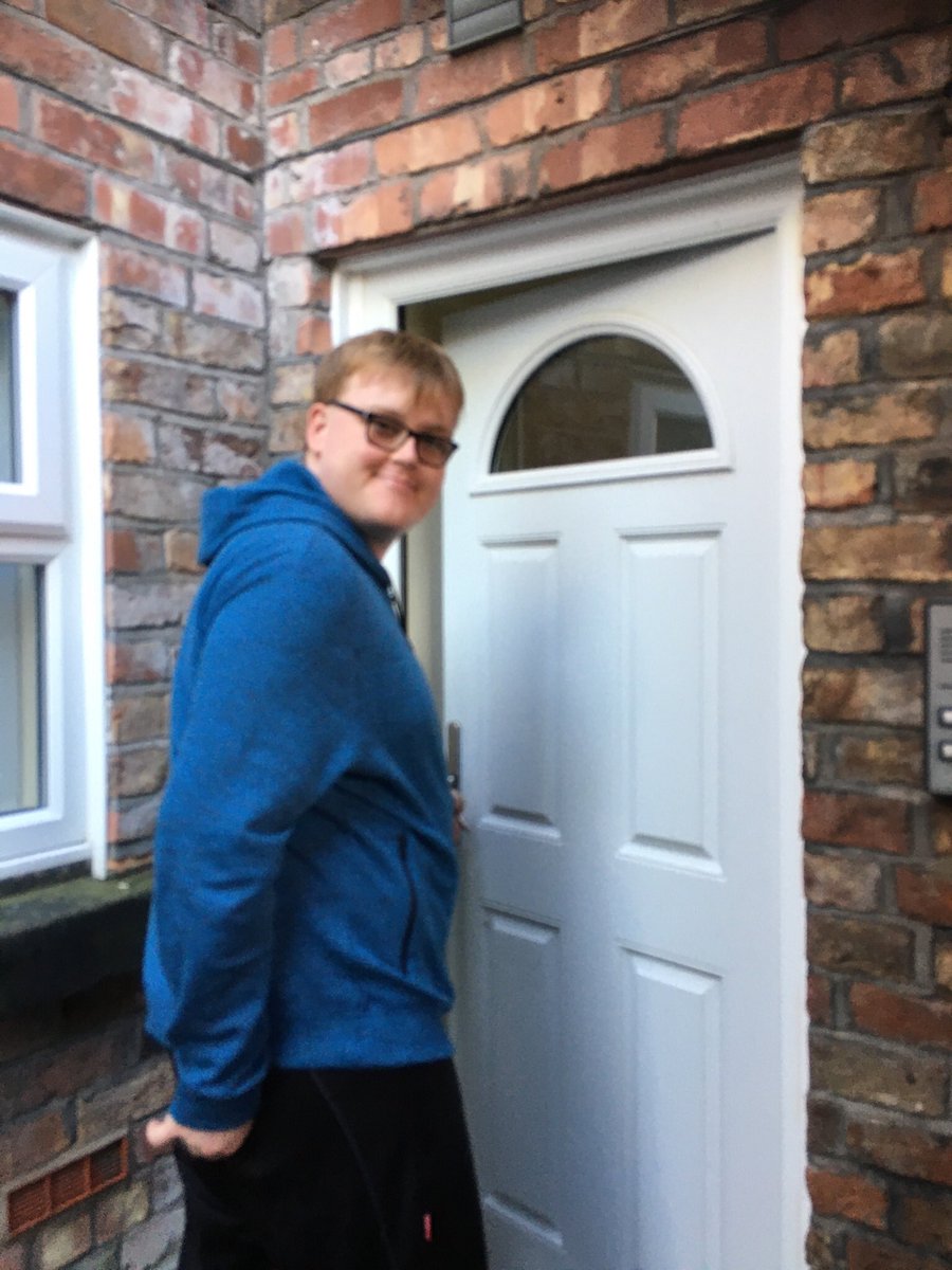 Supported living here I come ! Thomas with the keys to his flat ...
It’s actually happening !!! 😁Although as a mum it’s hard to let go ... it’s what HE wants that really matters  and he wants his independence just like his brothers ❤️#keystocitizenship #personcentredplanning
