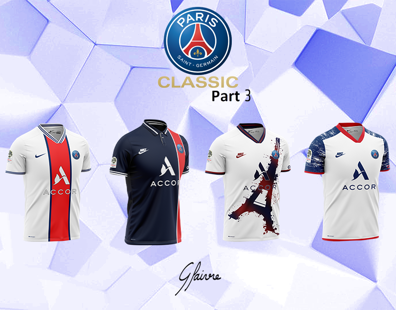 Affiche Maillots historiques du PSG - Sacrés Français !