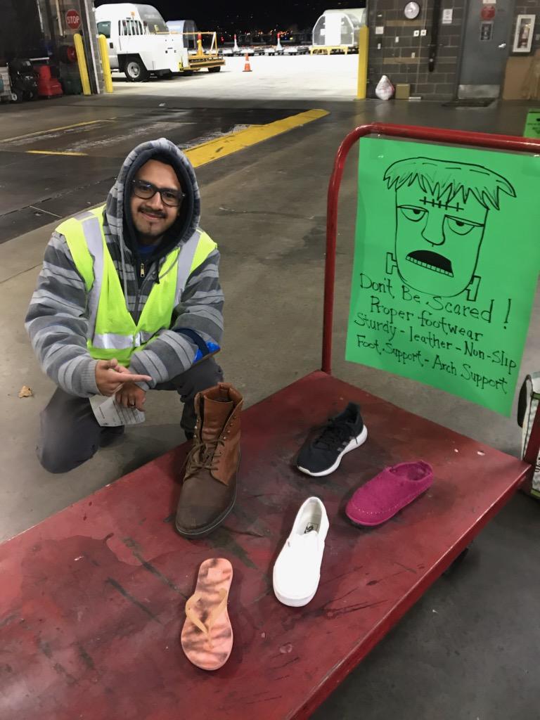 A Langford (@alangford17) on Twitter photo SLC Gateway talking about the importance of Proper Footwear for their Monday Guard Gate Activity. "Don't be scared of Proper Footwear" #TogetherWeKeepItSafe <a href="/waringlester/">Waring Lester</a> <a href="/luke_brwnldr/">Luke Mathews</a> <a href="/SHELBYDOO7/">RACHELLE ANDERSON</a> <a href="/MPZakely/">Mike Zakely</a> <a href="/RubenSafetyDM/">Ruben Rodriguez Jr</a> @DesertMTUPSers SLC Gateway talking about the importance of Proper Footwear for their Monday Guard Gate Activity. "Don't be scared of Proper Footwear" #TogetherWeKeepItSafe <a href="/waringlester/">Waring Lester</a> <a href="/luke_brwnldr/">Luke Mathews</a> <a href="/SHELBYDOO7/">RACHELLE ANDERSON</a> <a href="/MPZakely/">Mike Zakely</a> <a href="/RubenSafetyDM/">Ruben Rodriguez Jr</a> @DesertMTUPSers