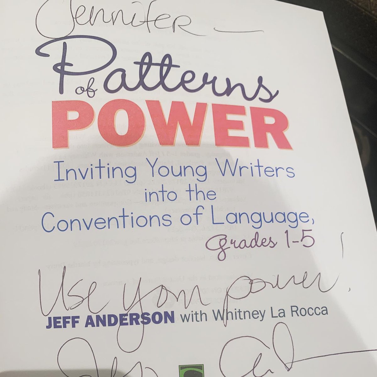 The writing teacher in me squealed a lot today! What did the writing teacher do? Squealed! Who squealed? The writing teacher! @writeguyjeff #patternsofpowerhumor #patternsofpower #writing #conventions #lovewriting #writingteacher #firstgradeteacher #iteachfirst