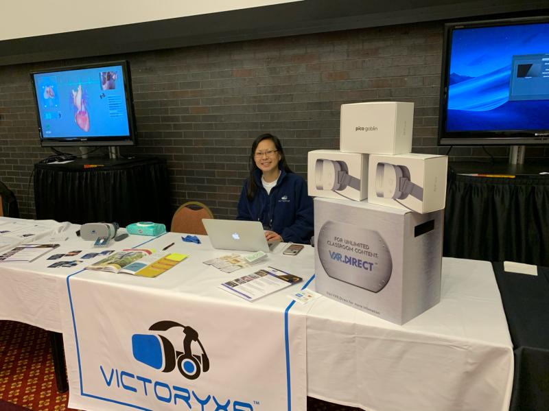 PICOXR's tweet image. If you happen to be in Boston for #XRinLearning? Check out @VictoryXR_VR_AR and their Classroom VR on the Pico Goblin 
#educators #VR #VirtualReality