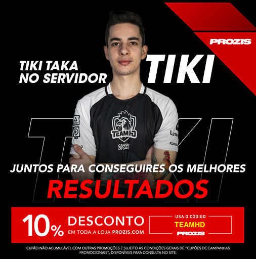 TIKI TAKA no servidor? Só com a PROZIS - prozis.com/3ZBp - Código TEAMHD - #exceedyourself #cantardegalo #tikitakanogalinheiro
