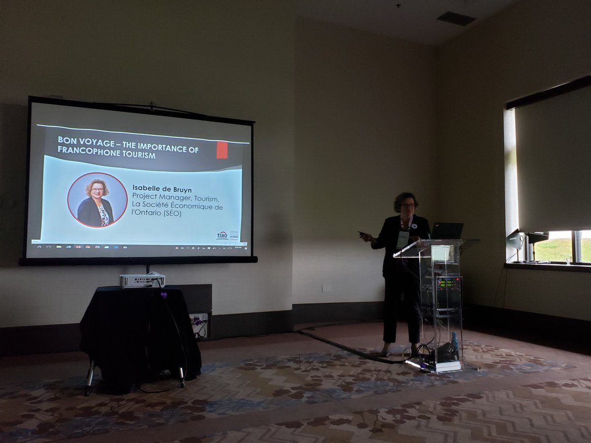 Foster_AHC's tweet photo. Great session on the importance of Francophone tourism @ONTourismSummit #OTS19 #TourismMatters @socecoontario check out https://t.co/0X4PByO2or https://t.co/FEv1Z4qENb