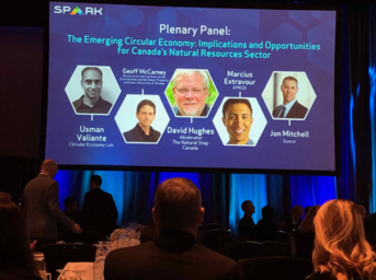 CSiewe_ECCC's tweet image. Fascinating discussions at #SPARK2019 on the Circular Economy and its implications for the natural resources sectors. Great insights from the panelists on ongoing activities, and how policy and regulation can accelerate the transition from a linear to circular economy #CARBON+