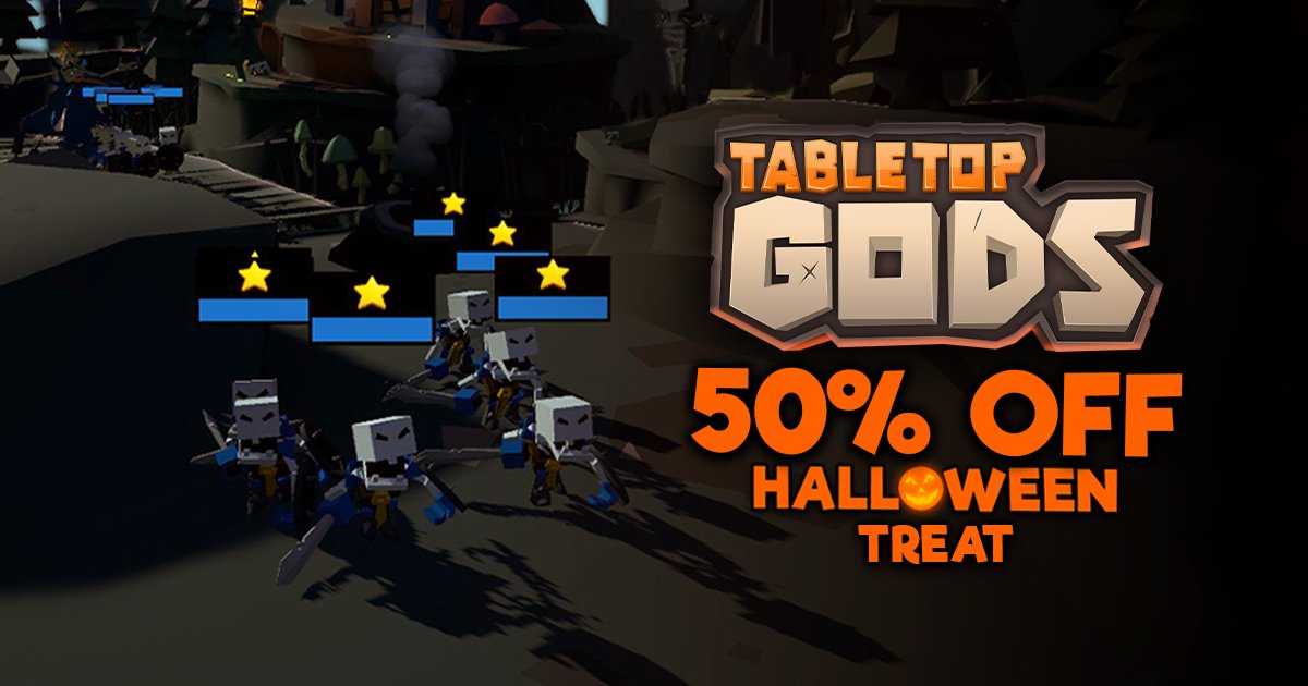 tabletopgods's tweet photo. Spooky, scary, skeletons! Raising an army of Undead just got easier. Tabletop Gods is 50% off until Friday! Grab it now at https://t.co/5YX6ggfkCi.

#Halloween19 #SteamDeals @steam_games @CMF_FMC #spooky #scary #skeletons https://t.co/6obGAmChwZ