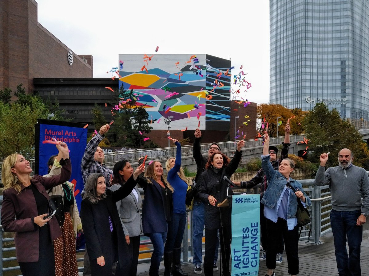 JFD405's tweet photo. #Convergence is officially dedicated and celebrated. @muralarts @ATTimpact @MARCBLAKEMAN @Trisha__Torres @CarolineeeeRose  @OHPA_Cowbell @MariaQSanchez  @BMayerGallery @belltrusk https://t.co/CdYhah9mFB