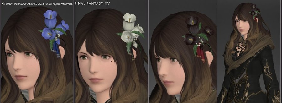 Ff14 パッチ5 1で追加された カンパニュラの髪飾り カンパニュラオーナメント が素敵