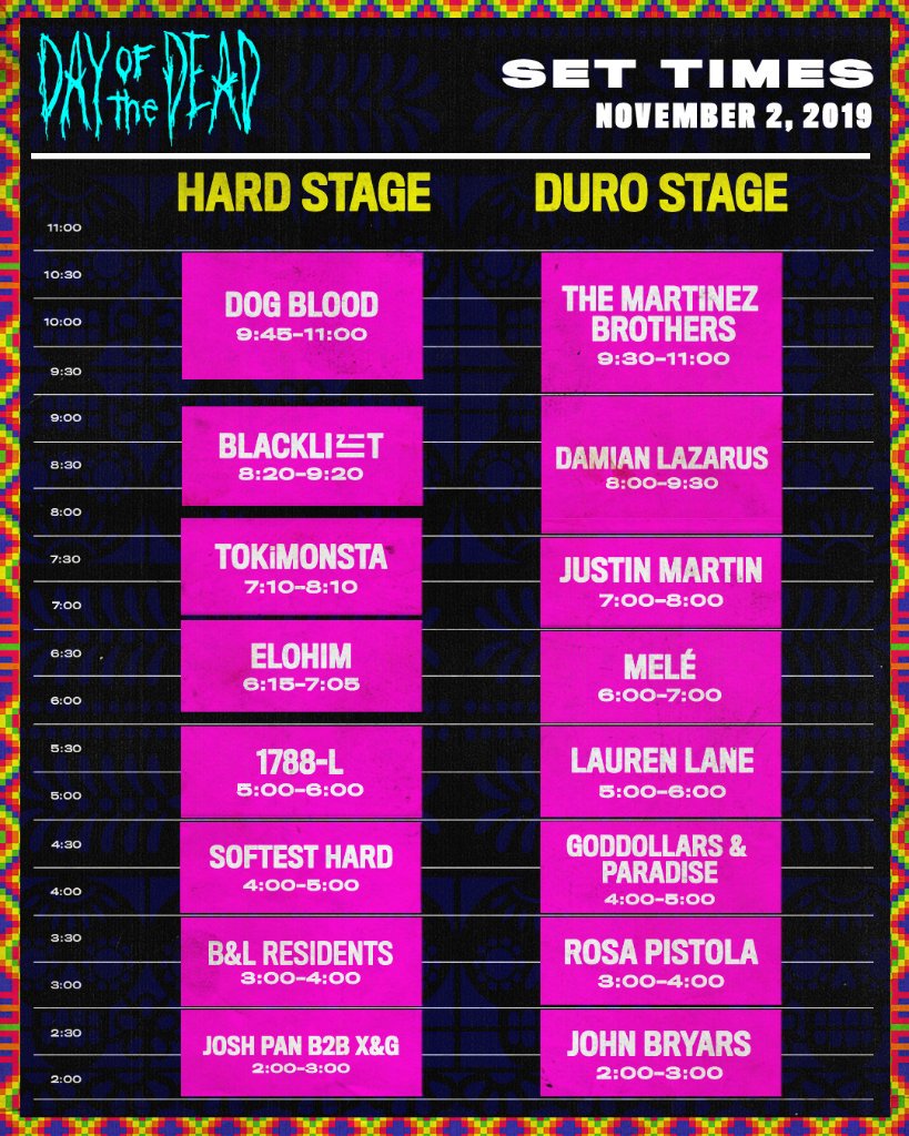 Hard Day Of The Dead Lineup 2019