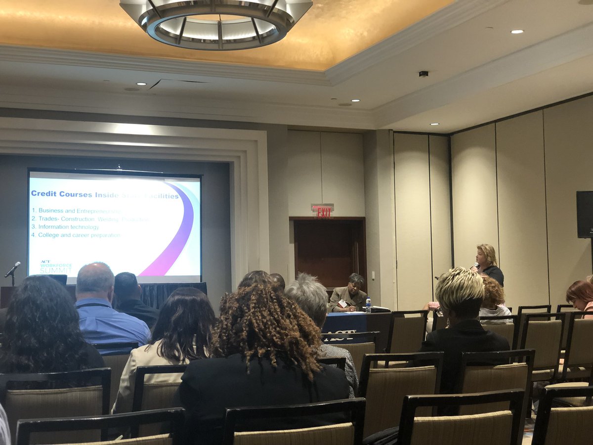 bdrichardson's tweet image. Awesome to see what community colleges are doing to help justice involved individuals have opportunities to enter the workforce job ready when released #ACTworkforce
