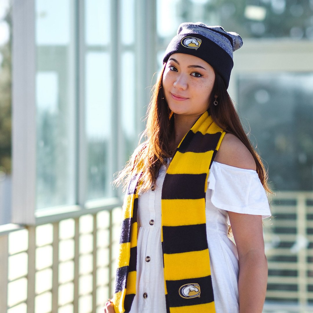 Gear up for the cold weather this Friday! ❄☔ UC Davis-imprinted beanies and scarves will be 25% off in stores and online so you can show your #AggiePride while keeping toasty! See store for details. #UCDavis #GoAgs