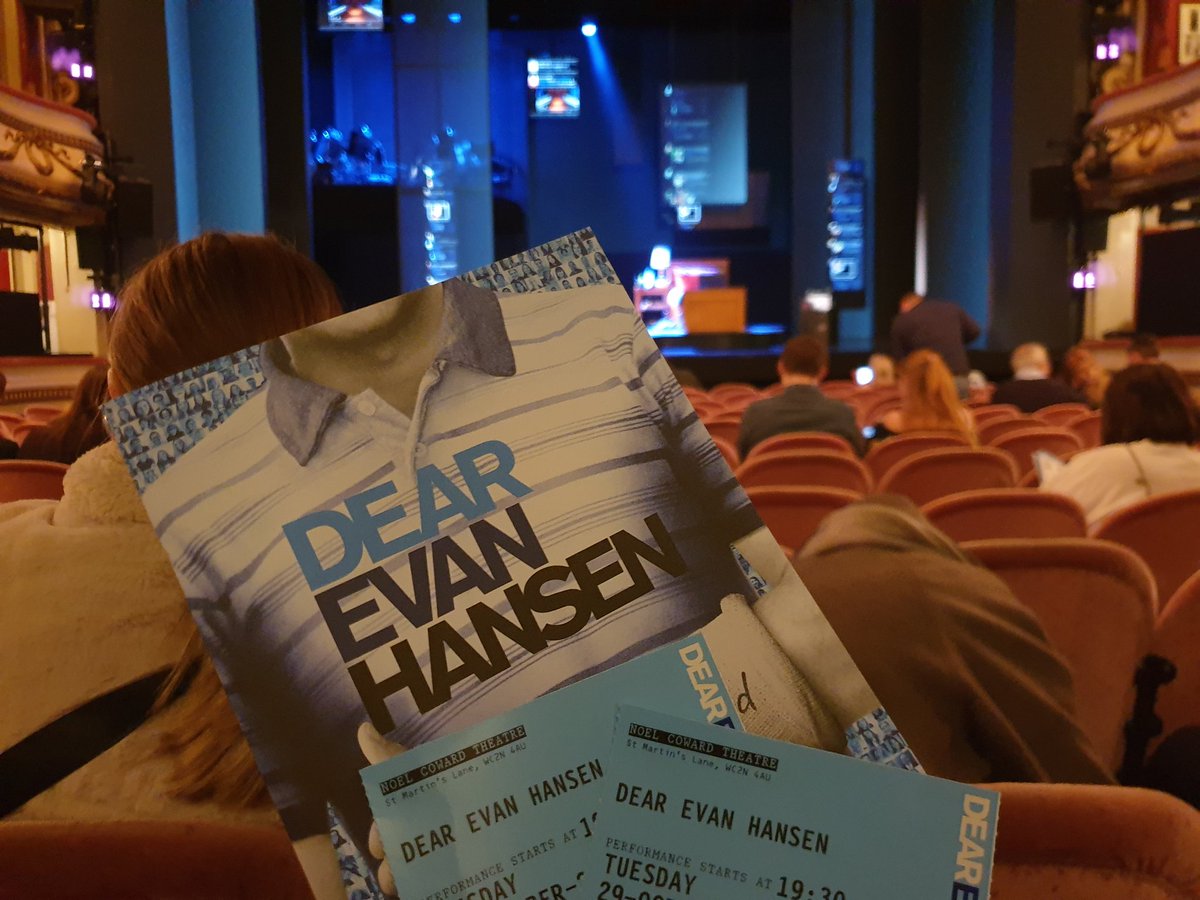 MattChenery's tweet photo. Super excited to be at the Dear Evan Hansen first preview tonight! Break legs all involved. @DEHWestEnd #YouWillBeFound https://t.co/rK8F7CbmnU