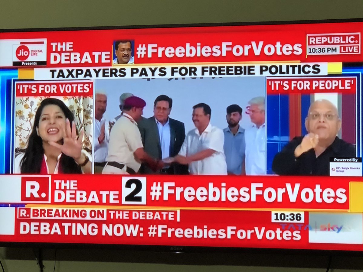 pks_king's tweet photo. Jaandaar arguments by @abbas_nighat on #FreebiesForVotes tonite. You are loved by millions for your oratory skills and fiery ness 💪 keep going ! We want to see you roaring in #DelhiStateElections More power to you 🇮🇳 Jai Hind https://t.co/bczeoUjryH
