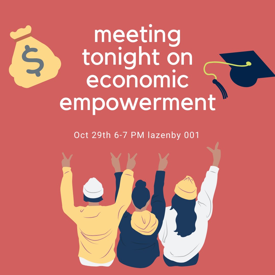 stfosu's tweet photo. see you all tonight to discuss economic empowerment! lazenby 001 from 6-7 pm https://t.co/RkFaSNnXCz