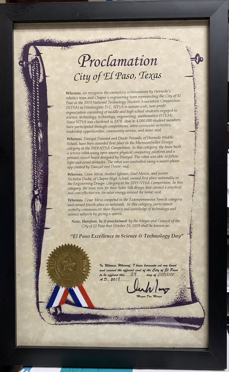 chapinpltw's tweet photo. #HuskyProud Days like today are what make being aligned with #ChapinMagnet #ChapinTSA #TexasPLTW #PrideOfTheNortheast #EPISD all worthwhile. Our students are what make Chapin the best place to #Learn2BChampions #TrustTheProcess Congratulations! https://t.co/pCd9RYWPLs