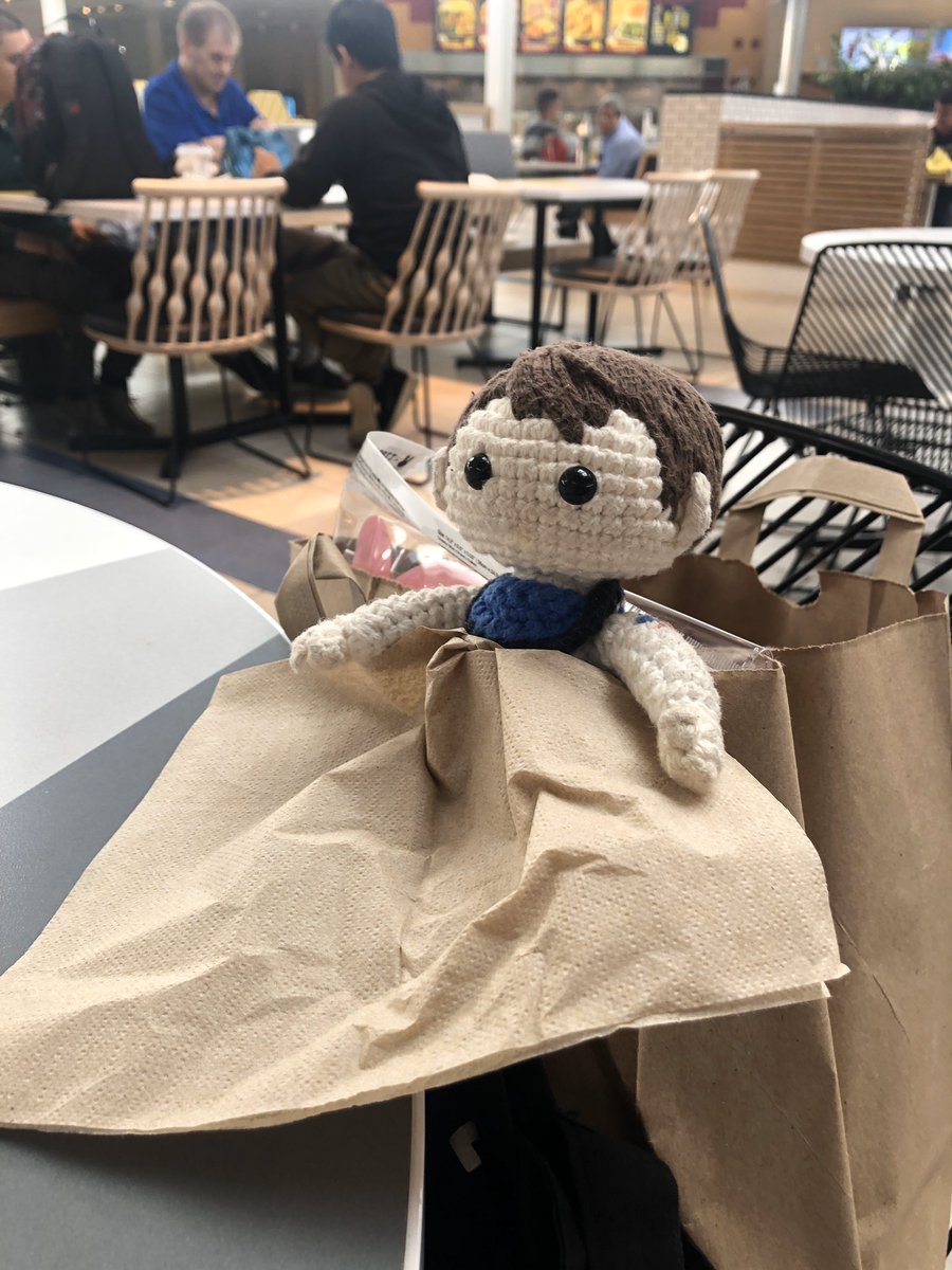 wendigobunny's tweet photo. Little #YarnAdam is hungry on our mall adventure, so we stopped for #phillycheesesteak ππ₯° turns out he likes it!!! #AdamRaki @ishxallxgood https://t.co/WaLLiW2Arj