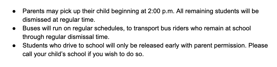 dcsdk12's tweet photo. Due to worsening weather conditions, the Douglas County School District will conduct a “Soft Release” at 2:00 p.m. today. https://t.co/hCaDCap0v7