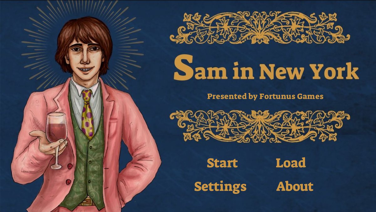 IWDL_Writer's tweet photo. This is probably going to be the finalized main screen. The bumps on his suit have mostly been smoothed out and this shade of pink seems to fit the best.
#mainscreen #gui #artwork #indiegame #visualnovel #TuesdayThoughts #renpy #renpygame #gamedev https://t.co/tWHljrfkfw