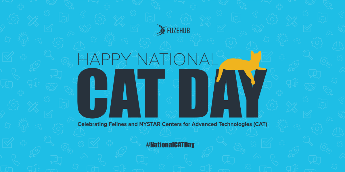 Fuzehub's tweet photo. In honor of #NationalCatDay , we want to recognize @CASEatSU and Pramod Varshney, Director of the Syracuse CASE Center and all New York State's NYSTAR Funded CAT Center https://t.co/0eJhmNGgpM https://t.co/8tplI6nVGy