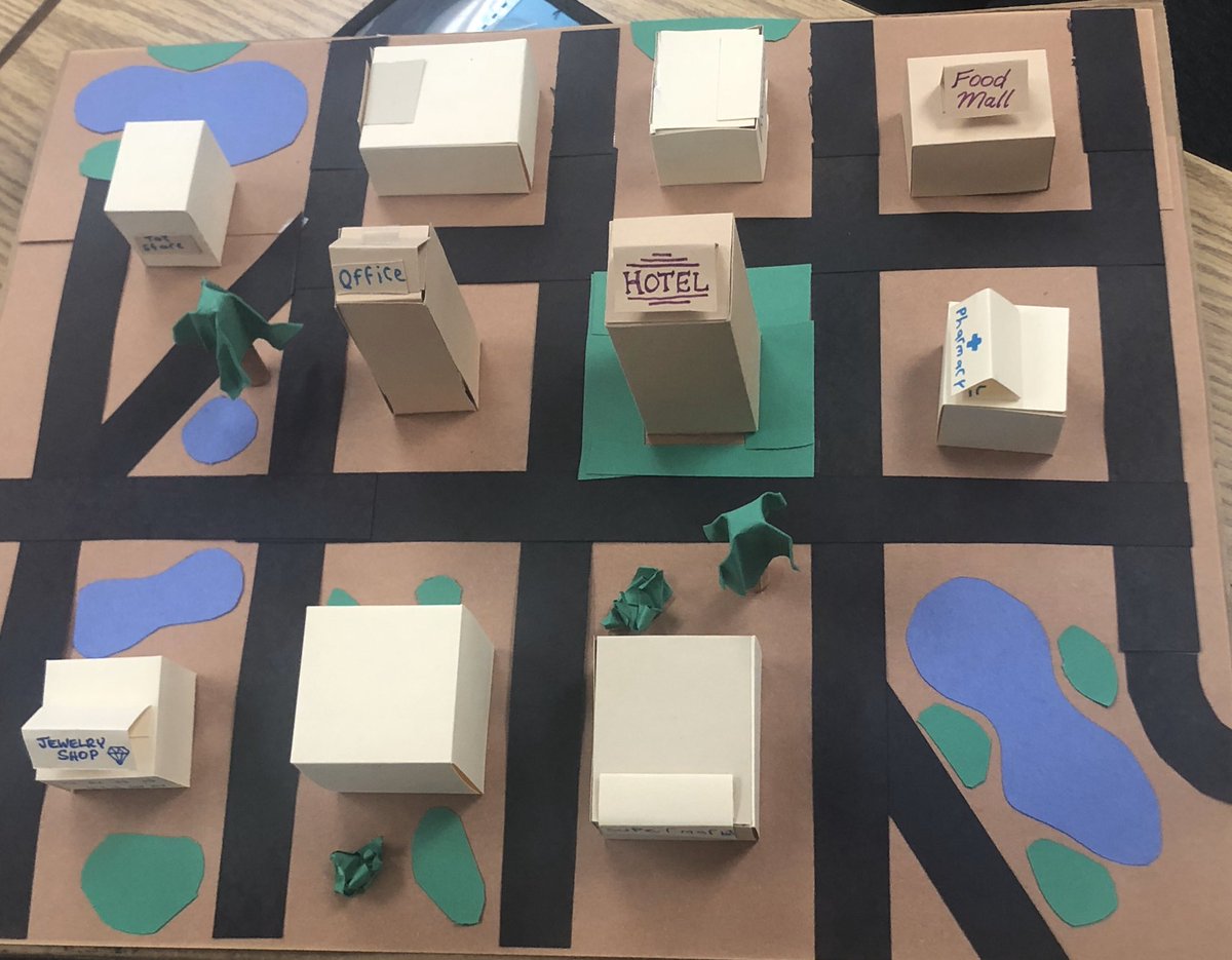 NLSschool345's tweet photo. 6th Grade Math students’ project base learning assignment required they show creativity to demonstate how math is used for things like running your own restaurant, recipes, being a city planner, blueprints for a house, and even games. #isd345 #InspireEveryday #nlsmsrocks https://t.co/ocdc0qTINV