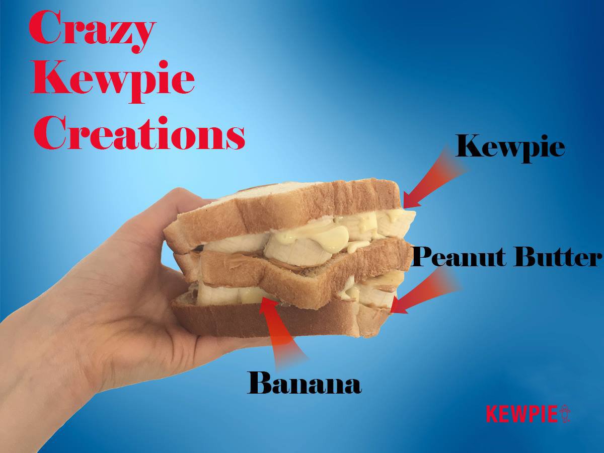 Today we’ve got an even more terrifying combo today: #Kewpie and peanut butter! 🥜 It sounds like a horror story, but people eat peanut butter sandwiches with mayo instead of jelly! We added banana to ours for a twist on the “Elvis,” but tell us: is this combination too spooky?