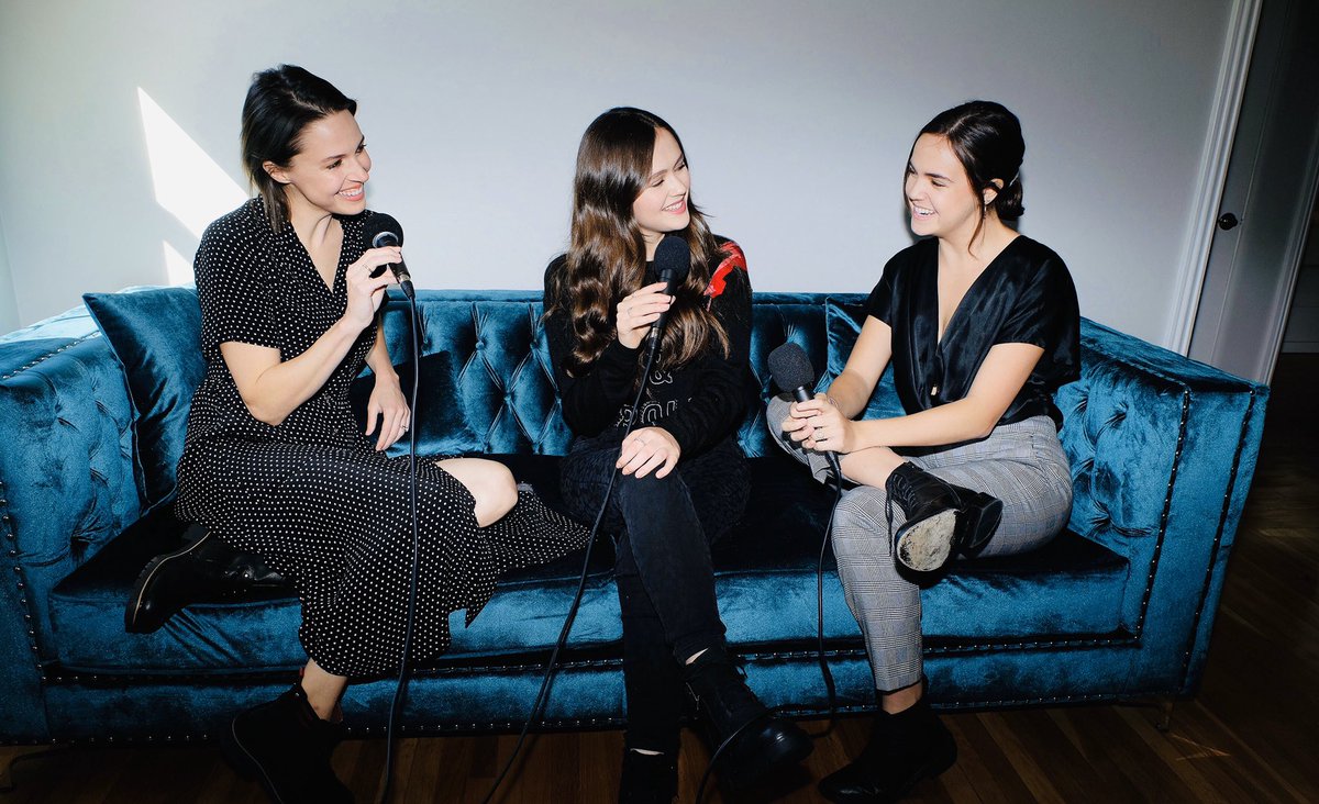 OliviaSanabia's tweet image. Had such a great time recording an episode of @justbetweeenus with @BaileeMadison and @KaitlinVilasuso 💕 Thank you ladies for being so lovely! You can listen to the podcast now to hear us talk all things #CoopandCami, #JustAddMagic, and #SnowWhite!