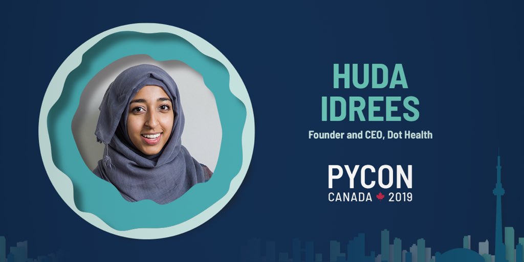pyconca's tweet image. We are so excited to welcome Huda Idrees, founder and CEO of Dot Health, to #PyConCA2019 as one of our esteemed keynote speakers. Welcome @hidrees! We can’t wait to learn from you.