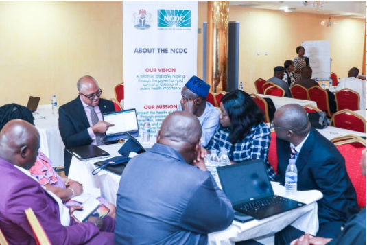 NCDCgov's tweet photo. Last week, the #NCDCTeam & Partners met to review the #NCDCStrategy (2017-2021), update key stakeholders on overall progress and define priority themes and focus areas for NCDC beyond 2021.
See a recap in our Weekly Epidemiological Report #NCDCWER via: https://t.co/QF5qDZGaSo https://t.co/AY92WeQ4qn
