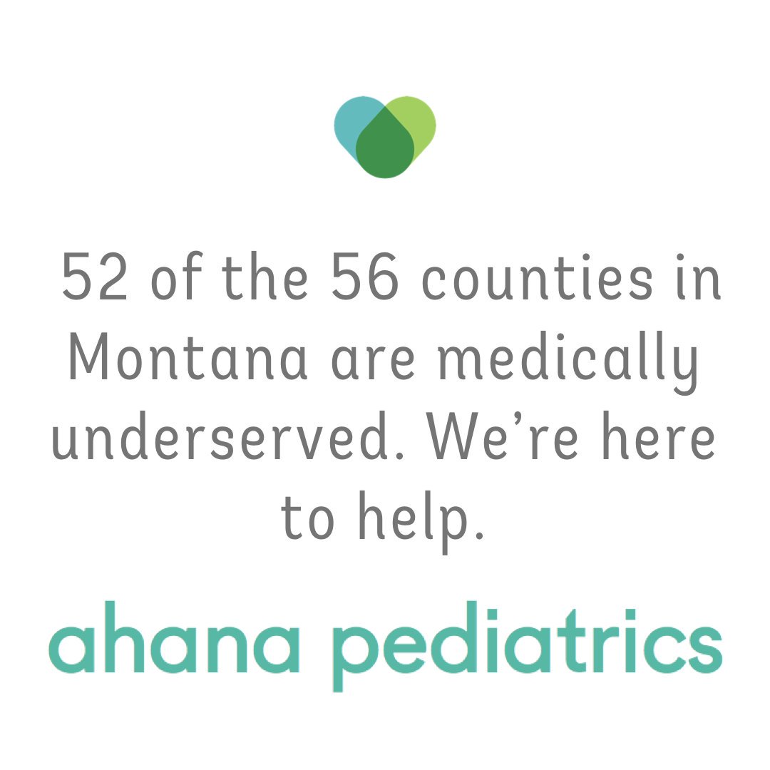 Ahana connects rural families to trusted MT pediatricians via a mobile device or computer when other options are limited. #ruraladvocates #ruralhealth #ahanacares #pediatrics #mt