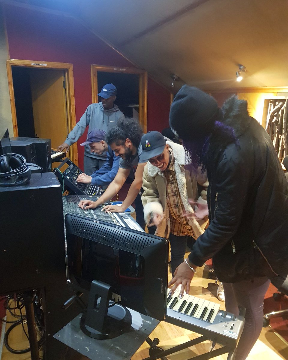 SadaccaS's tweet photo. The team getting pumped for tomorrows first This Generation session. Get down for 5pm to not miss out! 
See you all tomorrow! https://t.co/UQVvnt1XCh