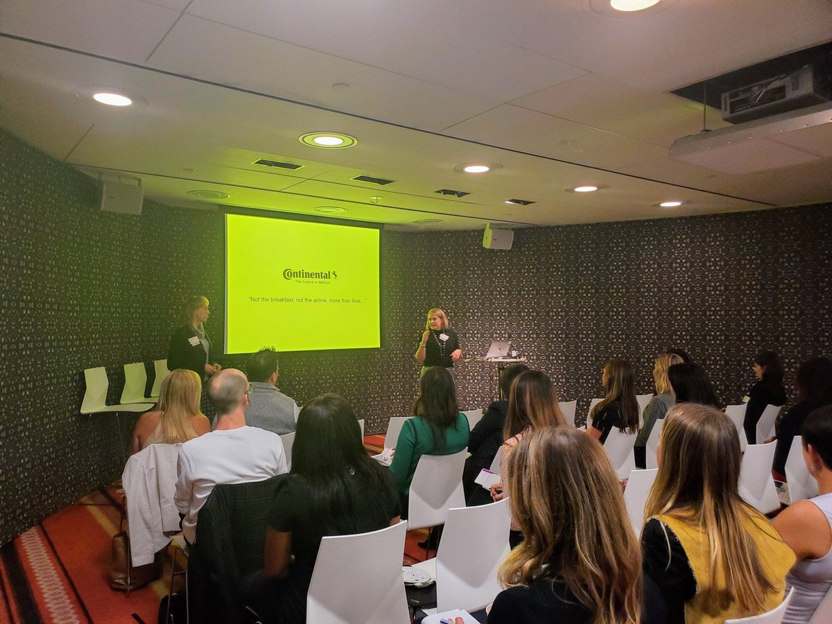 fairygodboss's tweet photo. Carolyn Cerny and @janet_harden of @ContiPress sharing tips and tactics on how to start an ERG. #Galvanize19 https://t.co/5ccgVa4M0S