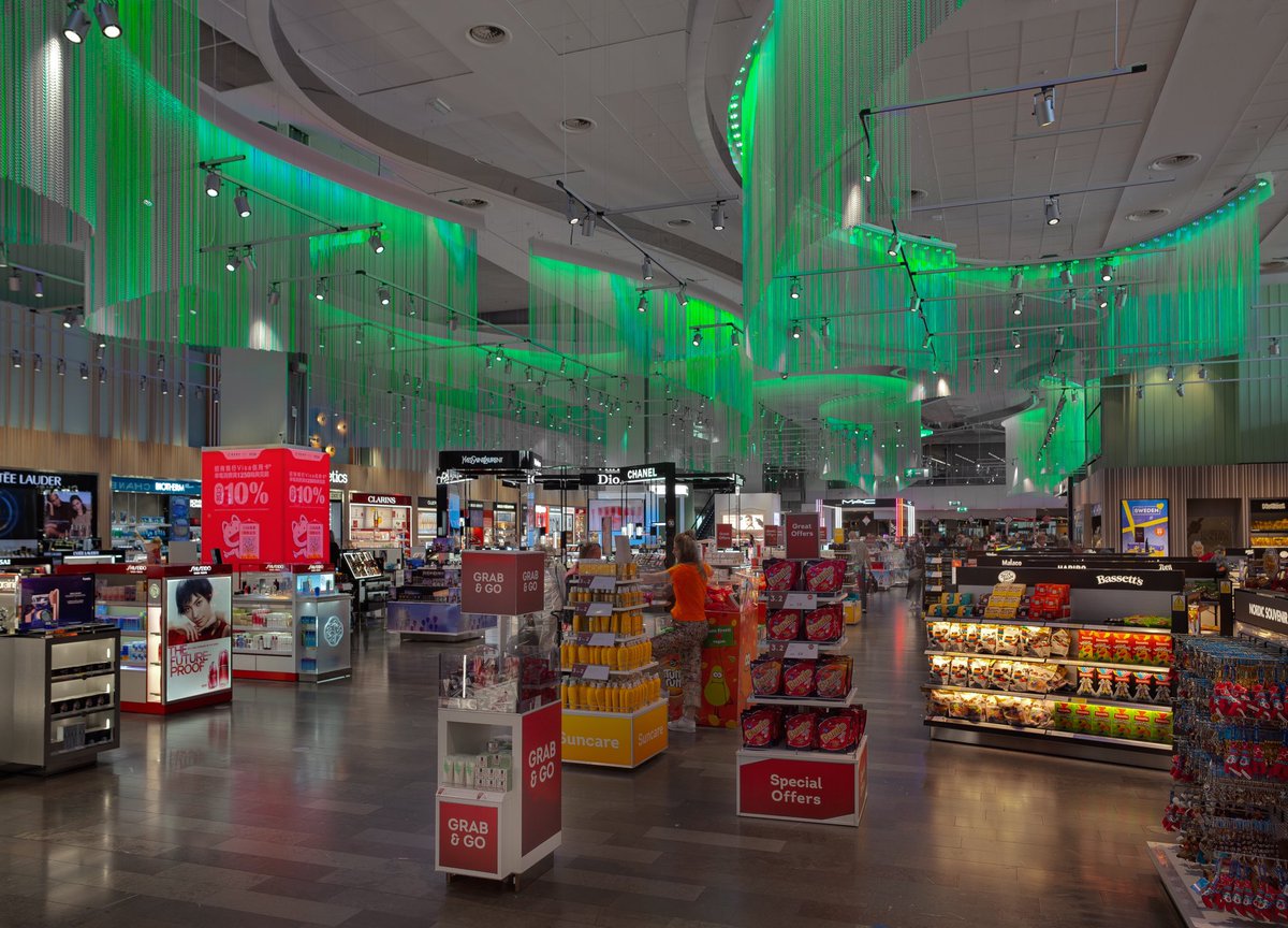 <a href="/darcawards/">[d]arc_awards</a> are open for voting and our Aurora Borealis scheme at #stockholm #Arlanda #airport is shortlisted and in the running! Please vote at darcawards.com #lighting #lightingdesign #AuroraBorealis #retaillighting
