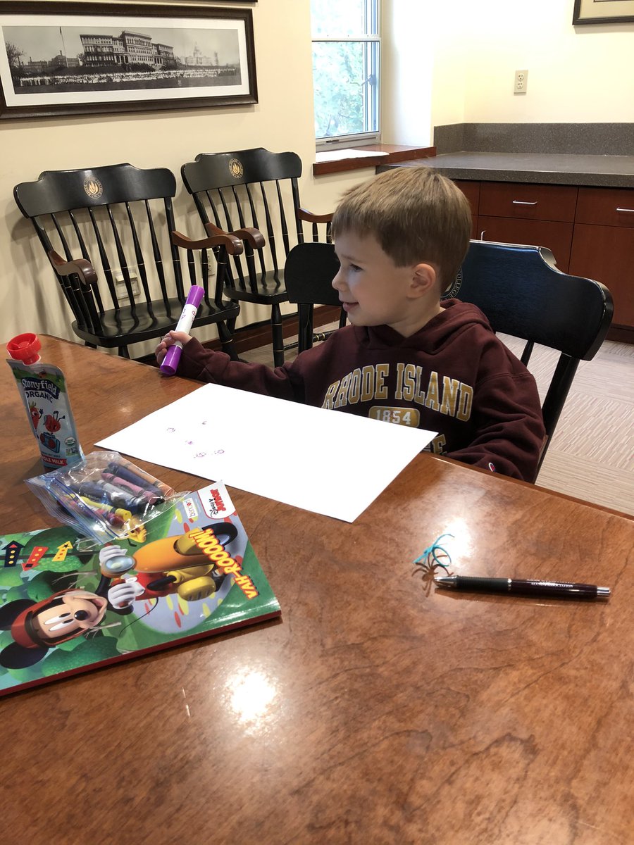 Suzy4Smithfield's tweet photo. Brought the little guy to work today for the morning! #MomsGottaDoWhatMomsGottaDo #WorkLifeBalance #Classof2034 #GORIC @RICNews https://t.co/OjHn8WMwW6