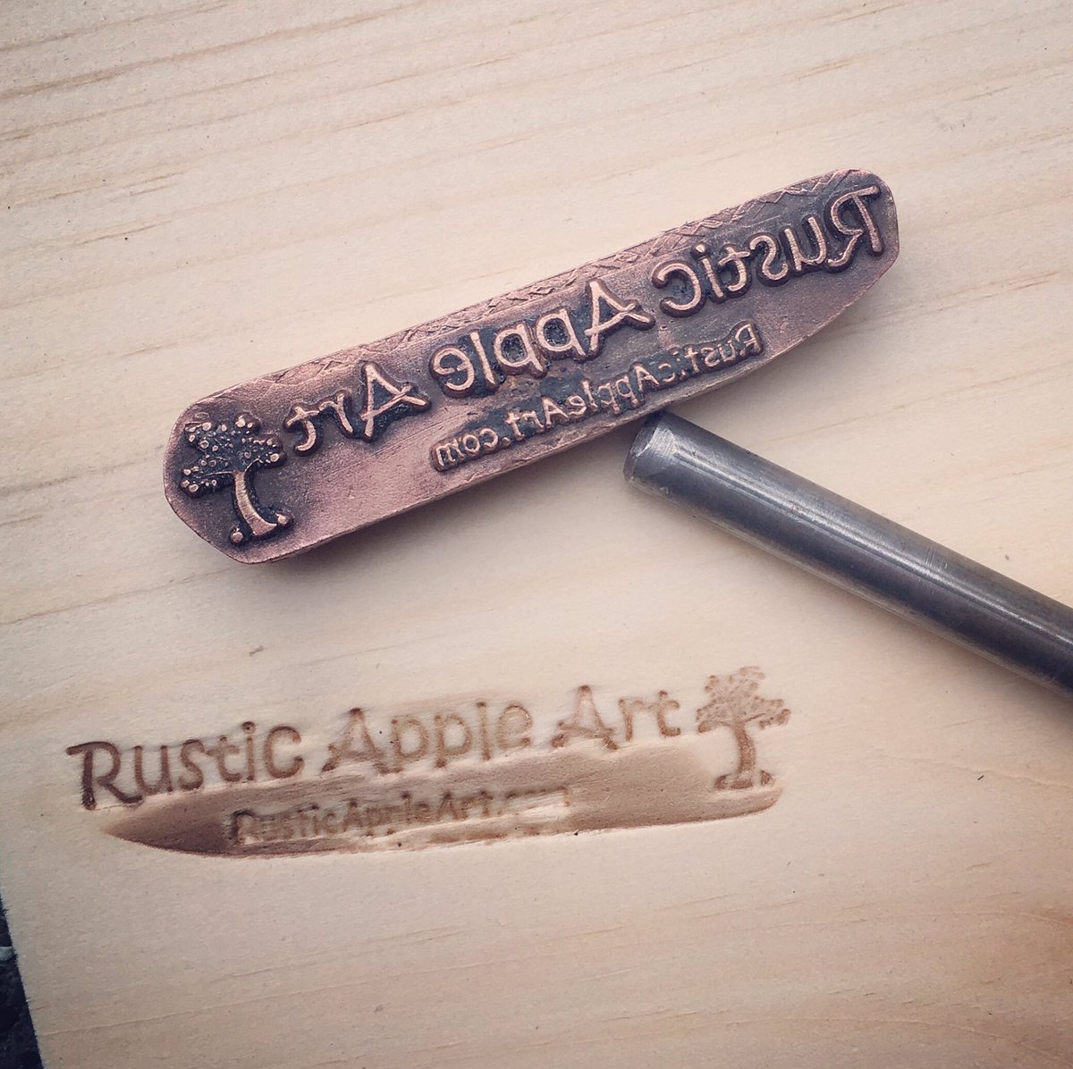 After years of reliable service my “ Rustic Apple Art” branding iron broke its weld 😕. I abused the living daylights out of it and it lasted a long time so I knew this day would come.  Anyone out there have any tips on how to #weld  brass to steel?  #welding #welds